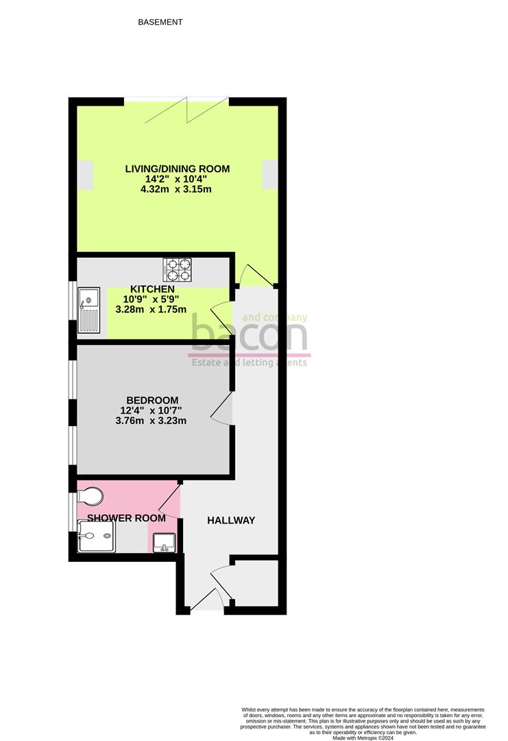 Floor Plan | Flat - Garden | Marine Parade, Worthing, BN11 | For Sale